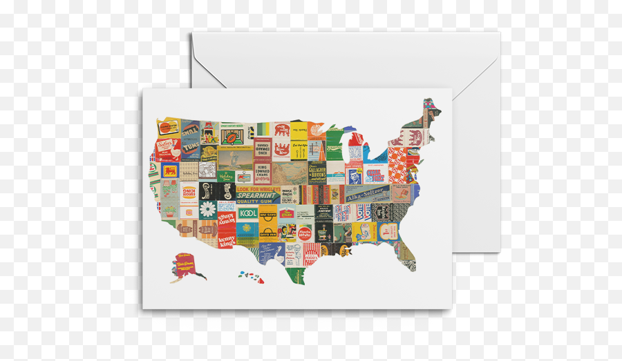 Usa Map Prints U0026 Notecards Emoji,Usa Map Transparent