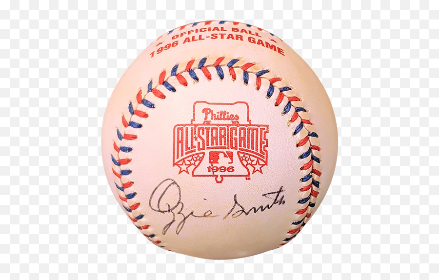 Ozzie Smith Autographed 1996 All Star Game Logo Baseball Emoji,All Star Baseball Logo