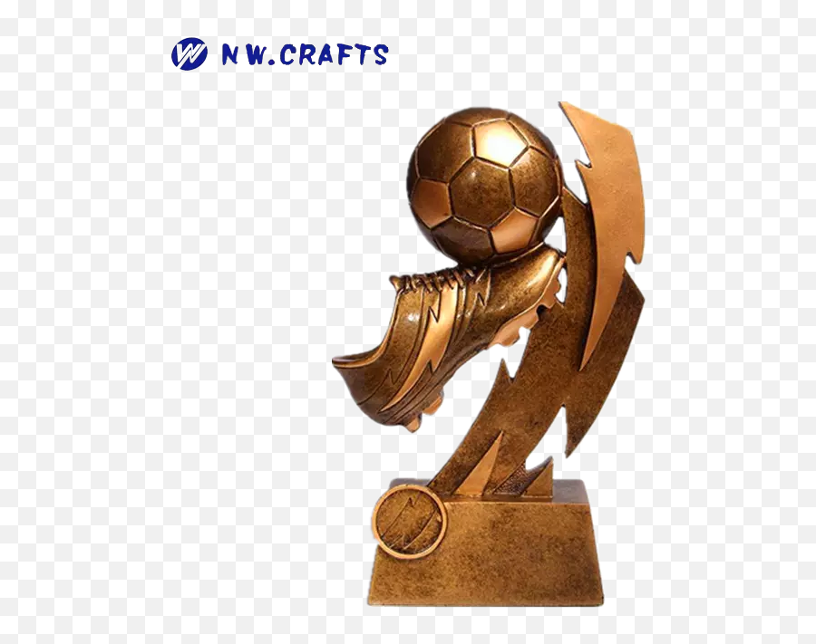 Custom Large Bronze Resin Soccer Sports Awards 2018 Fantasy Emoji,Fantasy Football Custom Logo