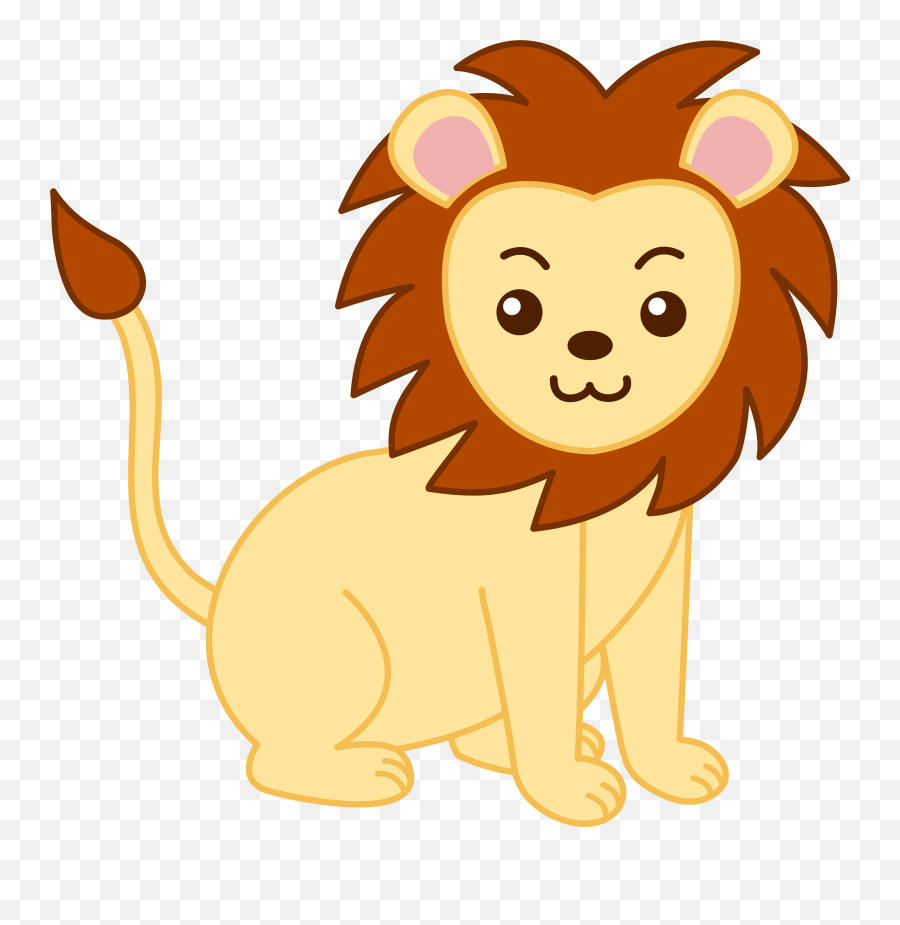 Baby Lion Clip Art Free Clipart Images - Animal Clipart Emoji,Lion Clipart