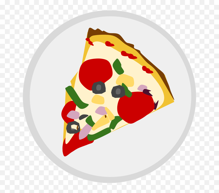 California - Plate With Food Png Animated Emoji,Pizza Slice Png