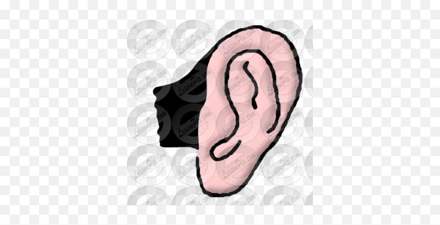 Ear Picture For Classroom Therapy Use - Great Ear Clipart Language Emoji,Ear Clipart