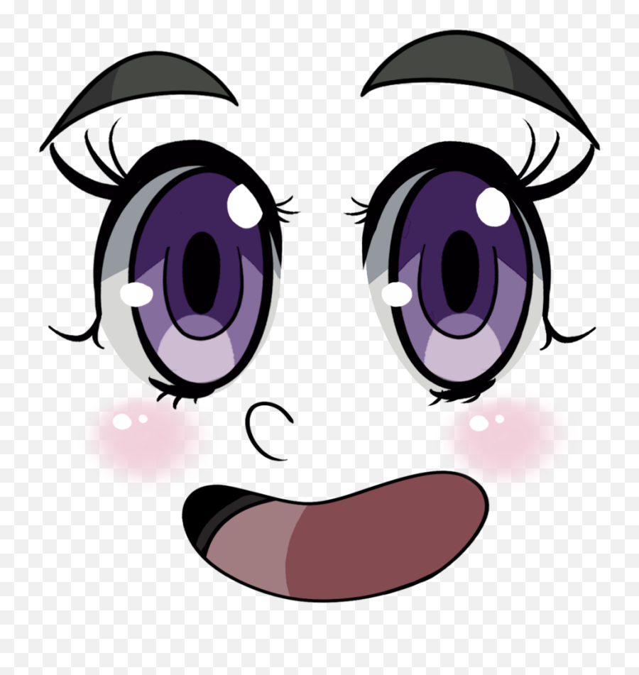 Eye Face Smiley - Anime Transparent Background Face Emoji,Anime Face Transparent