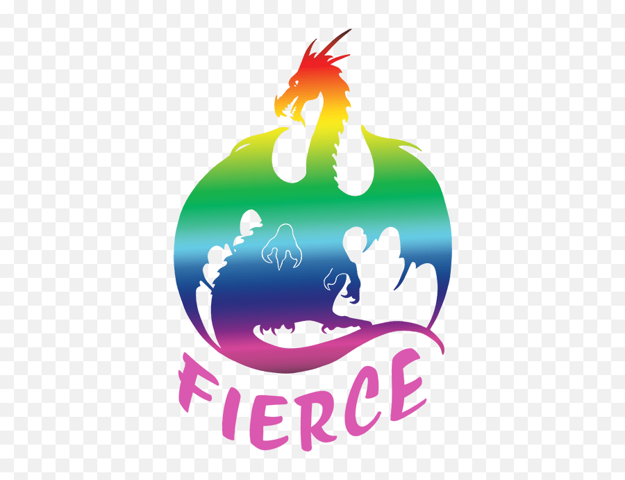 Fantasy Silhouettes Ferine Fire - Transparent Dragon Rainbow Emoji,Dragon Silhouette Png