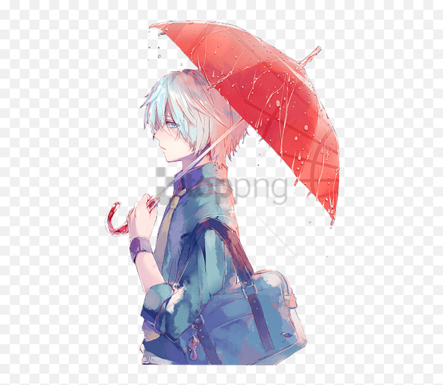 Anime Clouds Png - Anime White Hair Girl Cat Blue Eyes Emoji,Anime Boy Png