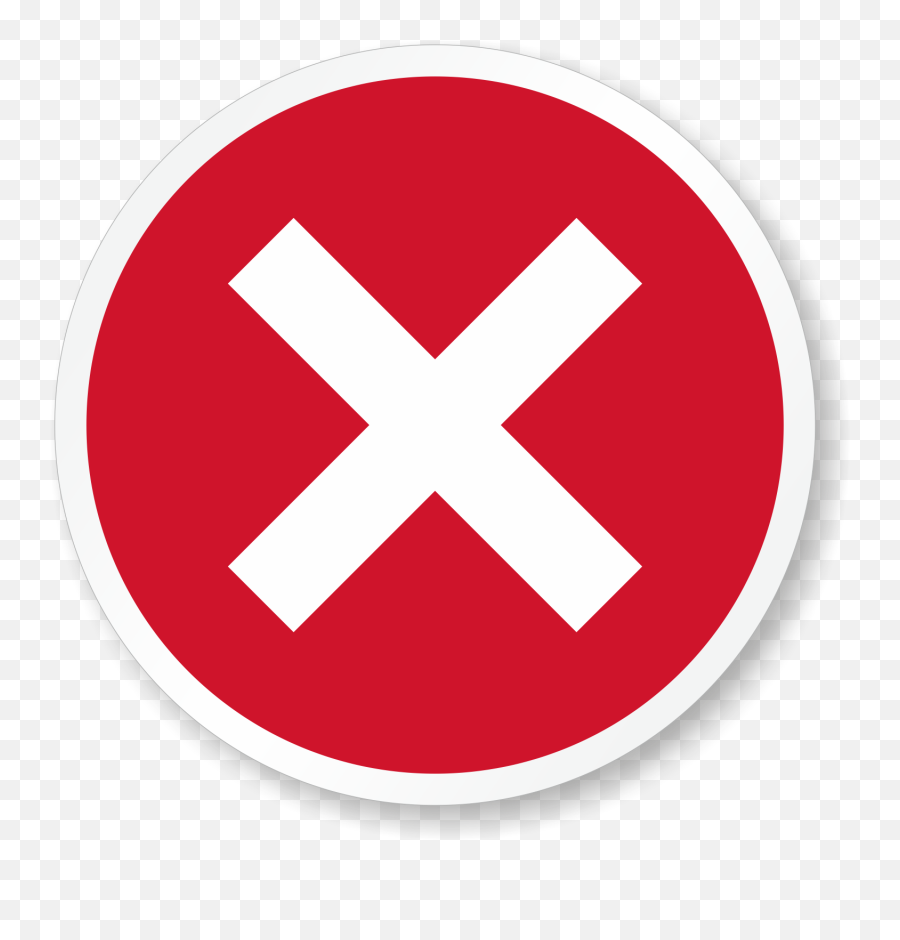 Red X Label - Social Distancing Cross Sign Emoji,X Mark Transparent