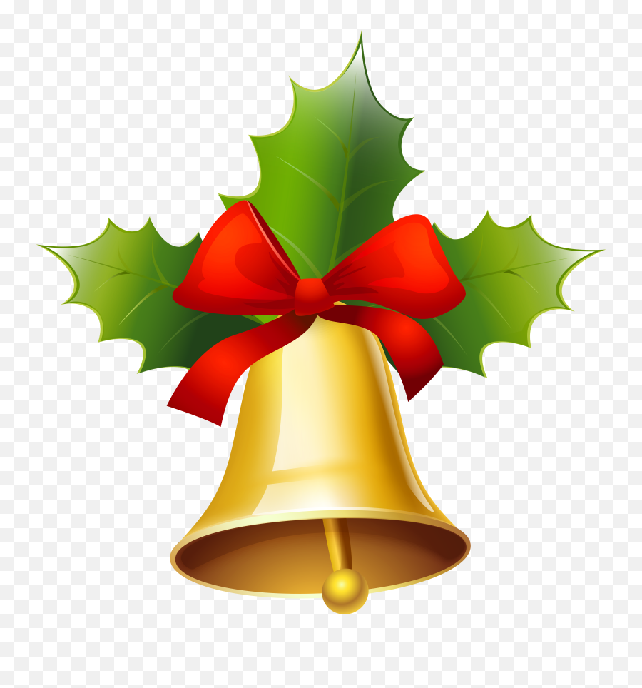 Christmas Bells Png Clip Art - Christmas Bell Clipart Emoji,Holly Clipart