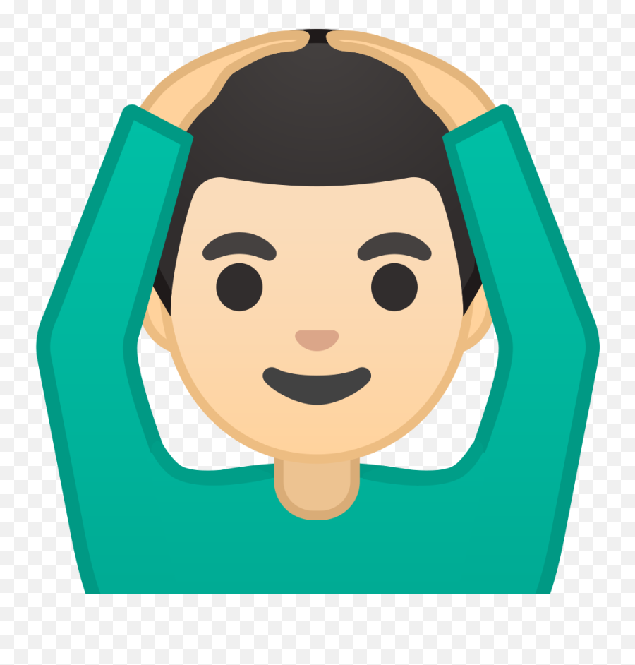 Man Gesturing Ok Light Skin Tone Icon - Medico Boy Emoji,Ok Emoji Png
