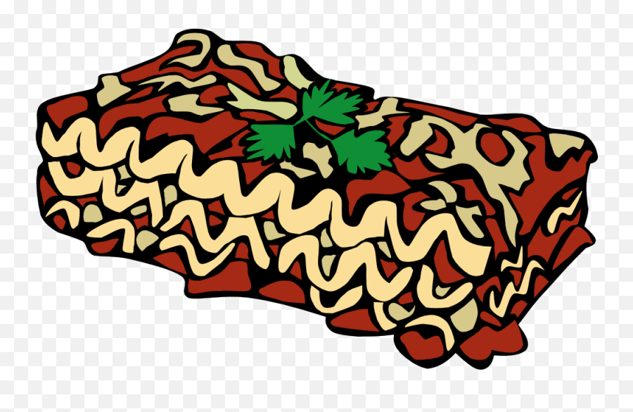 Fast Food Lunch - Dinner Lasagna Onlinelabels Clip Art Lasagna Clipart Black And White Emoji,Cat Fish Clipart