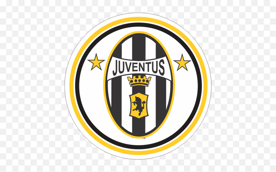 Juventus Team Round Decal - Juventus Round Logo Png Emoji,Juventus Logo