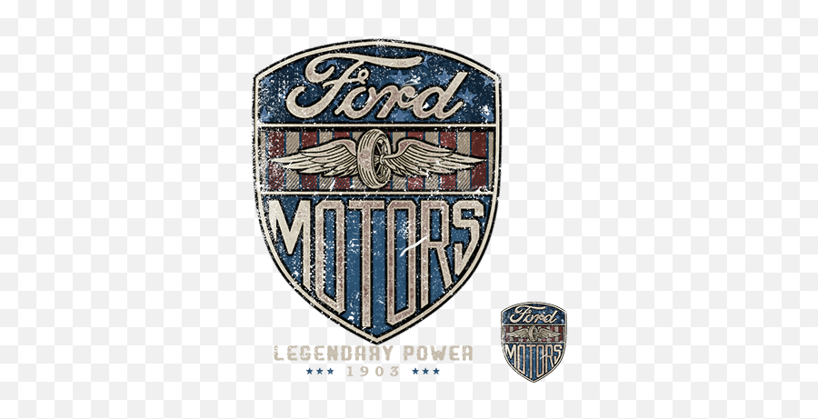 Vintage Ford Motors Heat Transfers Emoji,Vintage Ford Logo