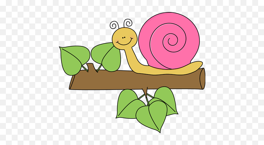 Green And Yellow Snail Clip Art - Snail On Tree Cartoon Emoji,Snail Clipart