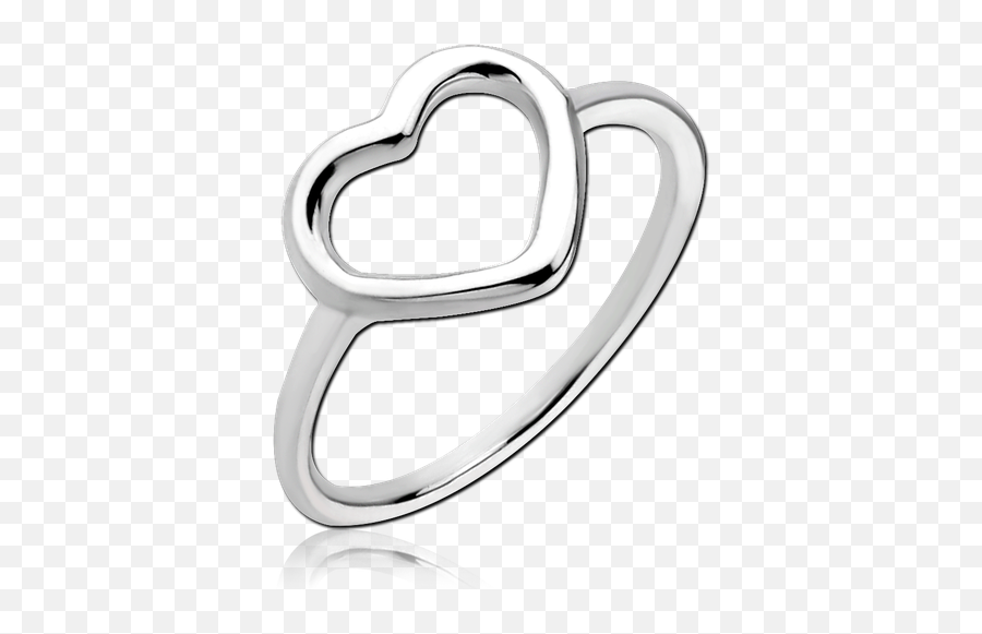 Sterling 925 Silver Ring - Heart Slr360 Shining Light Body Emoji,Double Heart Png