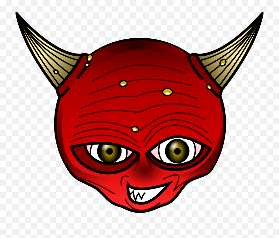 Devil Horns Red Face Head Png - Kepala Setan Png Emoji,Devil Horns Png