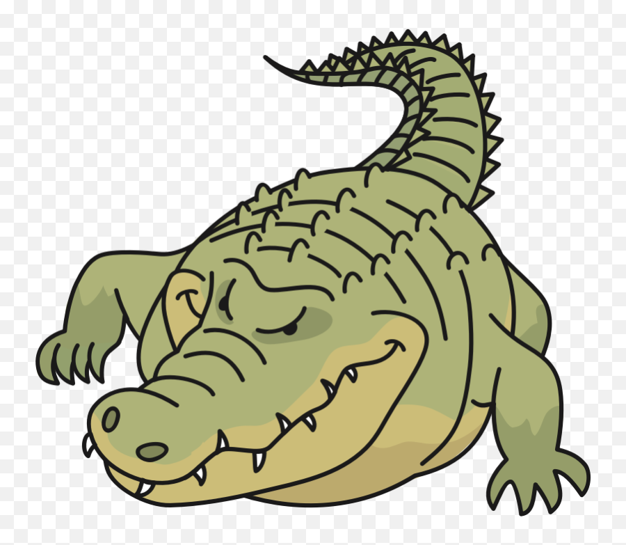 Crocodile Clipart Saltwater Crocodile - Crocodile Clipart Png Emoji,Crocodile Clipart