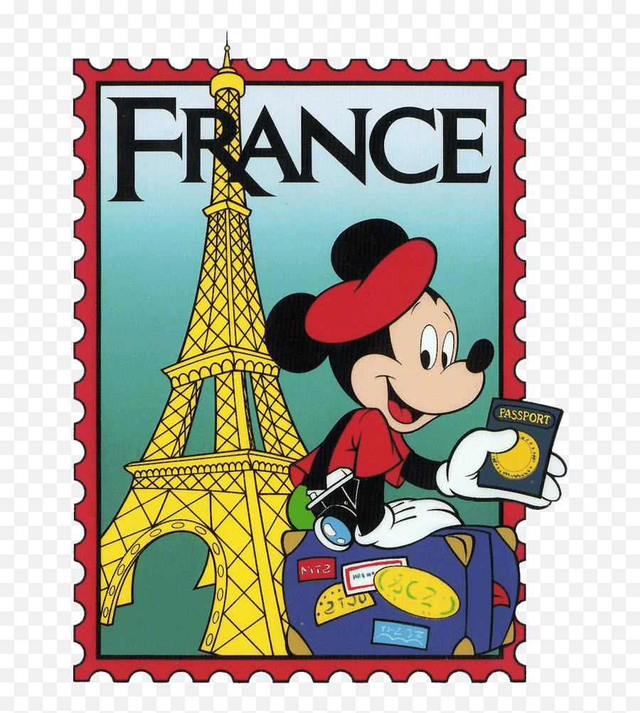 Download Epcot Mickey France Stamp Clip - International Mickey Mouse Clipart Emoji,Stamp Clipart