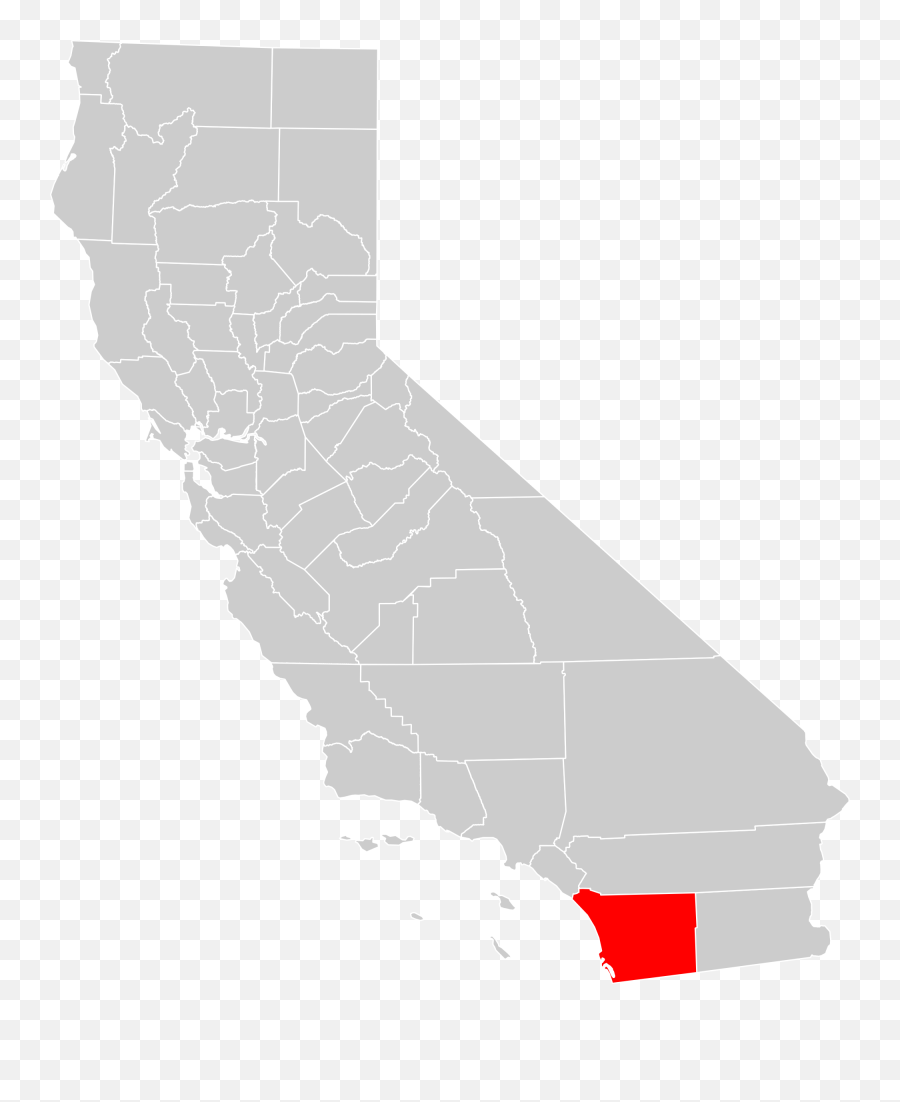 Filecalifornia County Map Fresno County Highlightedsvg - California Clipart Fresno Emoji,California Clipart