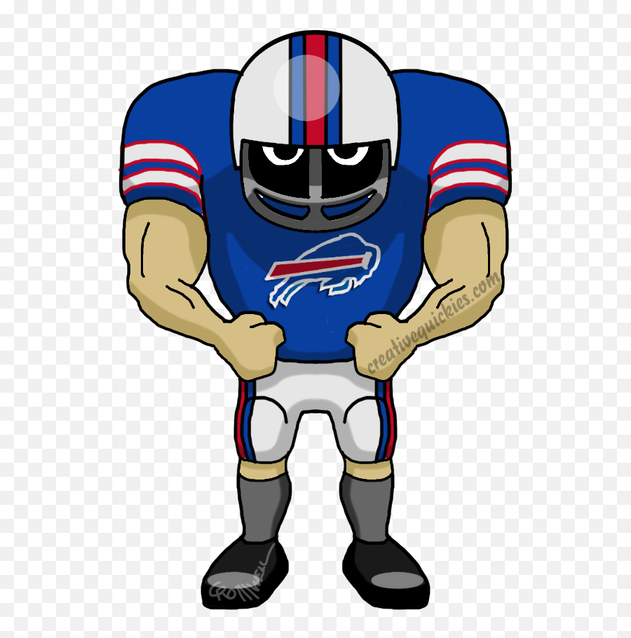 Buffalo New York Bills - Buffalo Bills Cartoon Player Emoji,Buffalo Bills Logo