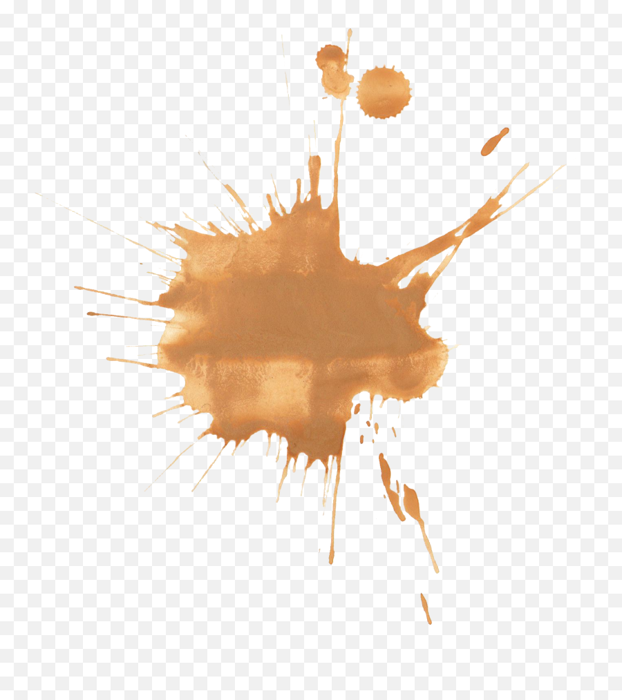 Brown Paint Splatter - Stain Emoji,Paint Splatter Png