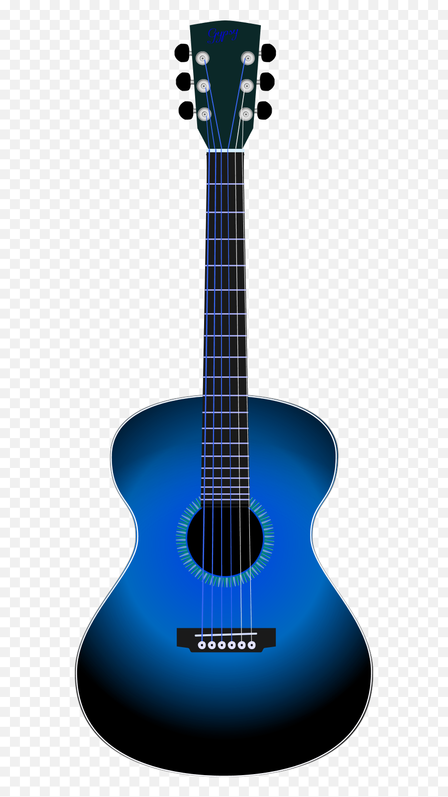 Blue Electric Guitar Clipart - Solid Emoji,Electric Guitar Clipart