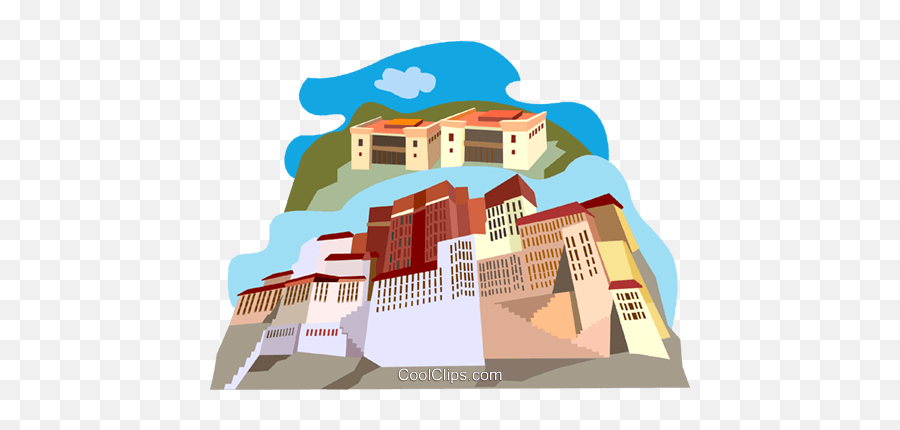 Buildings In Katmandu Royalty Free Vector Clip Art - Horizontal Emoji,Buildings Clipart