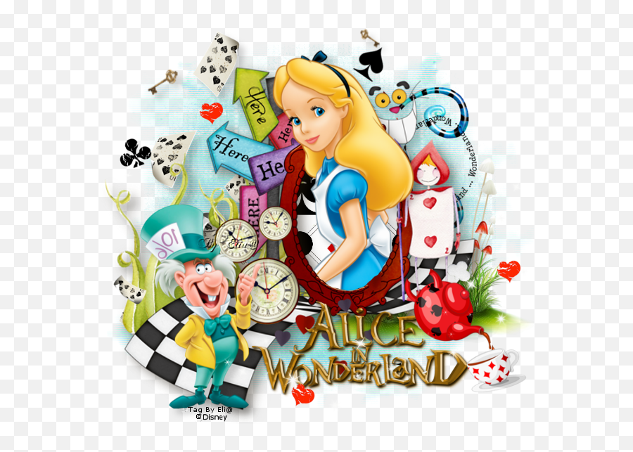 Disney Alice In Wonderland Png - Wonderland Cartoon Alice In Wonderland Png Emoji,Alice In Wonderland Png