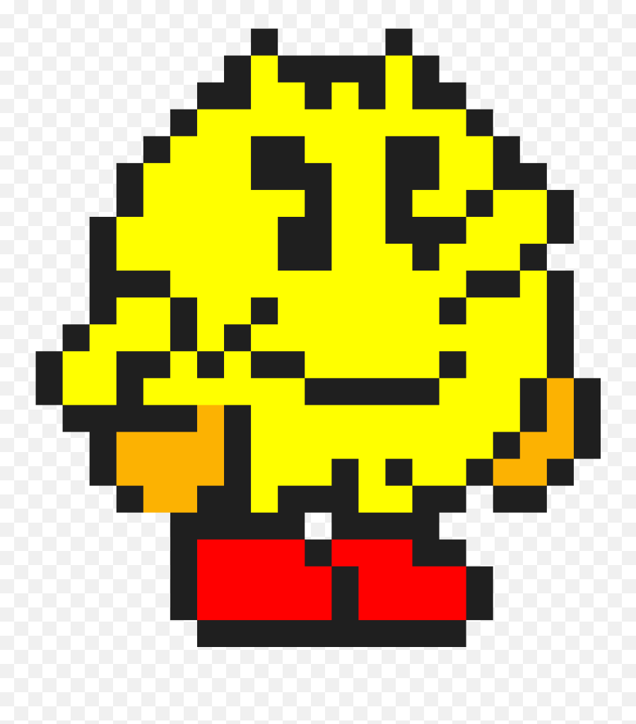 Download Mystery Mushroom Pacman - Super Mario Maker Pac Man Pacman Pixel Art Png Emoji,Super Mario Maker Png