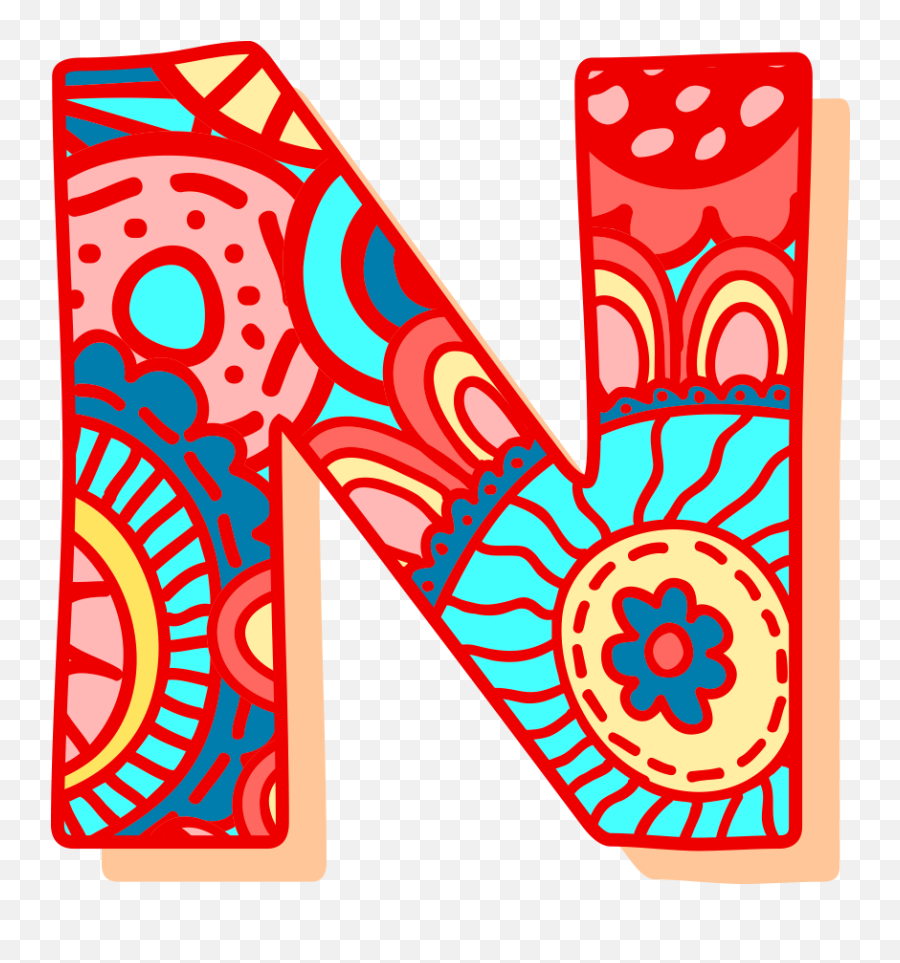 Letter Adobe Illustrator Download - Pattern Letter N Png Emoji,Letter N Clipart