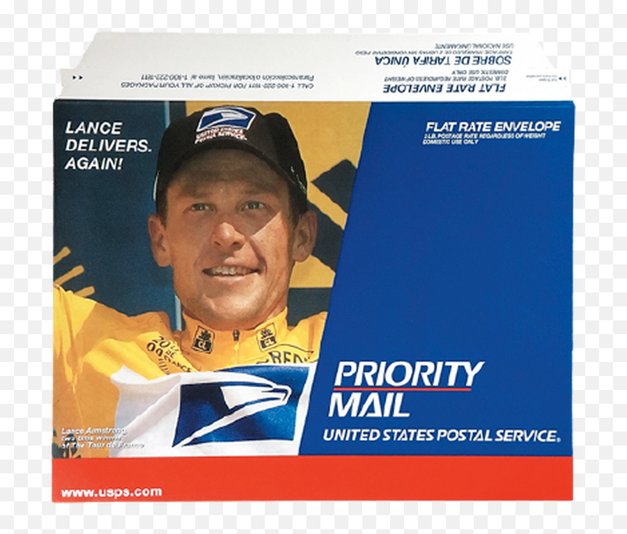 U200bu200b 2x Lance Armstrong 2000 Tour De France Usps Priority Mail Envelope Emoji,Tour De France Logo