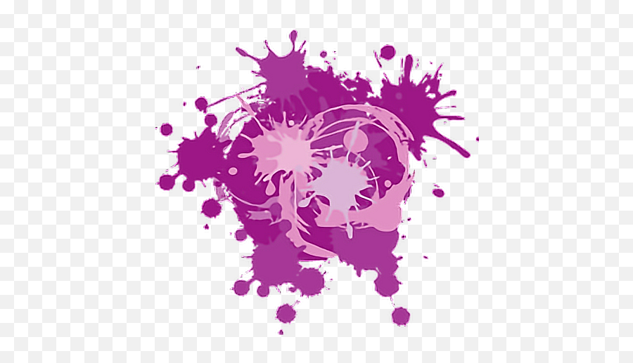 Purple Paint Sticker By Jillian Michelle Pauley Emoji,Purple Paint Splatter Png