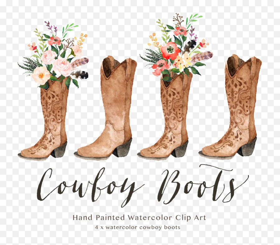 Cowgirl Boots Clipart Png Image With No - Transparent Background Cowgirl Boots Clipart Emoji,Boots Clipart