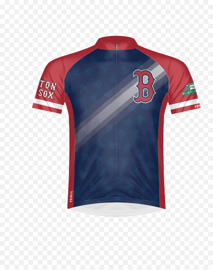 Boston Red Sox Menu0027s Sport Cut Cycling Jersey - Short Sleeve Emoji,Red Sox Logo