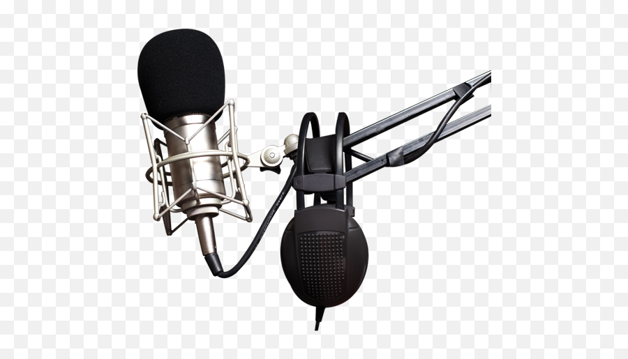 Microfono Radio Png Graphic Black And White - Microfono De Microphone Png Transparent Rap Emoji,Radio Png