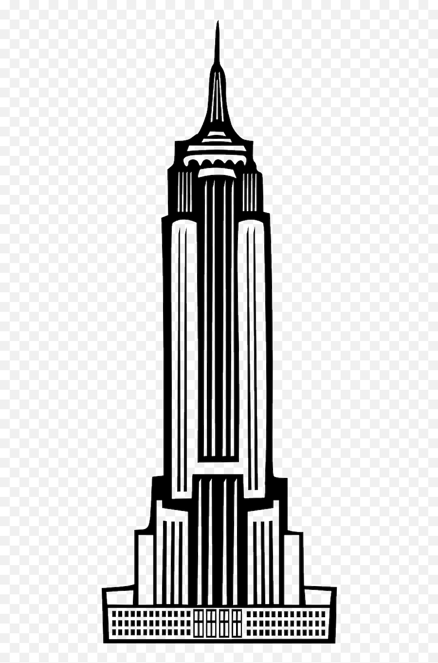 Empire State Building Skyscraper Emoji,Skyscraper Clipart