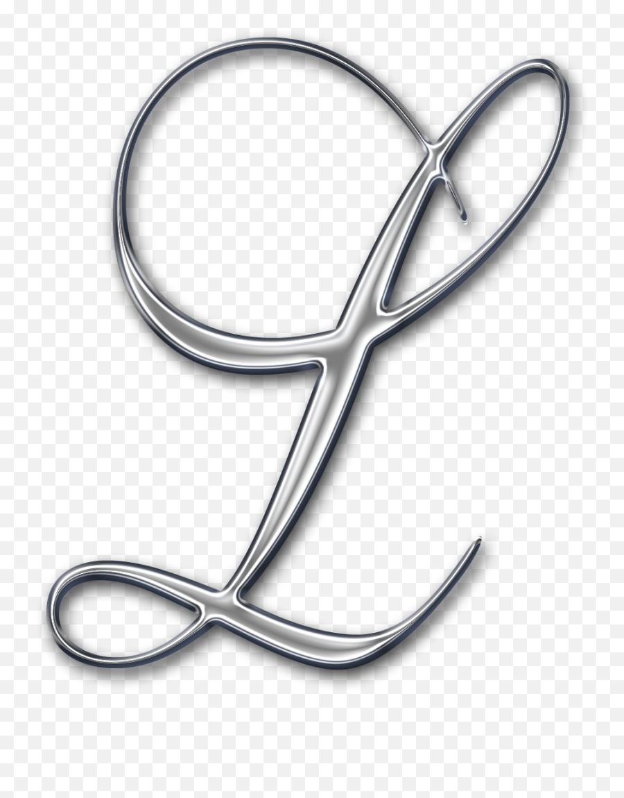 Letter Png Images Free Clipart - Letter V Png Free Chrome Swirl Digi Scrapbook Alphabet Alfabeto Prateado Em Png Emoji,L Png