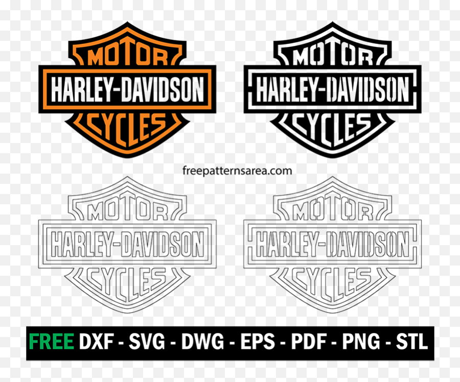 Harley Davidson Logo Stencil Vector - Language Emoji,Harley Davidson Logo Transparent
