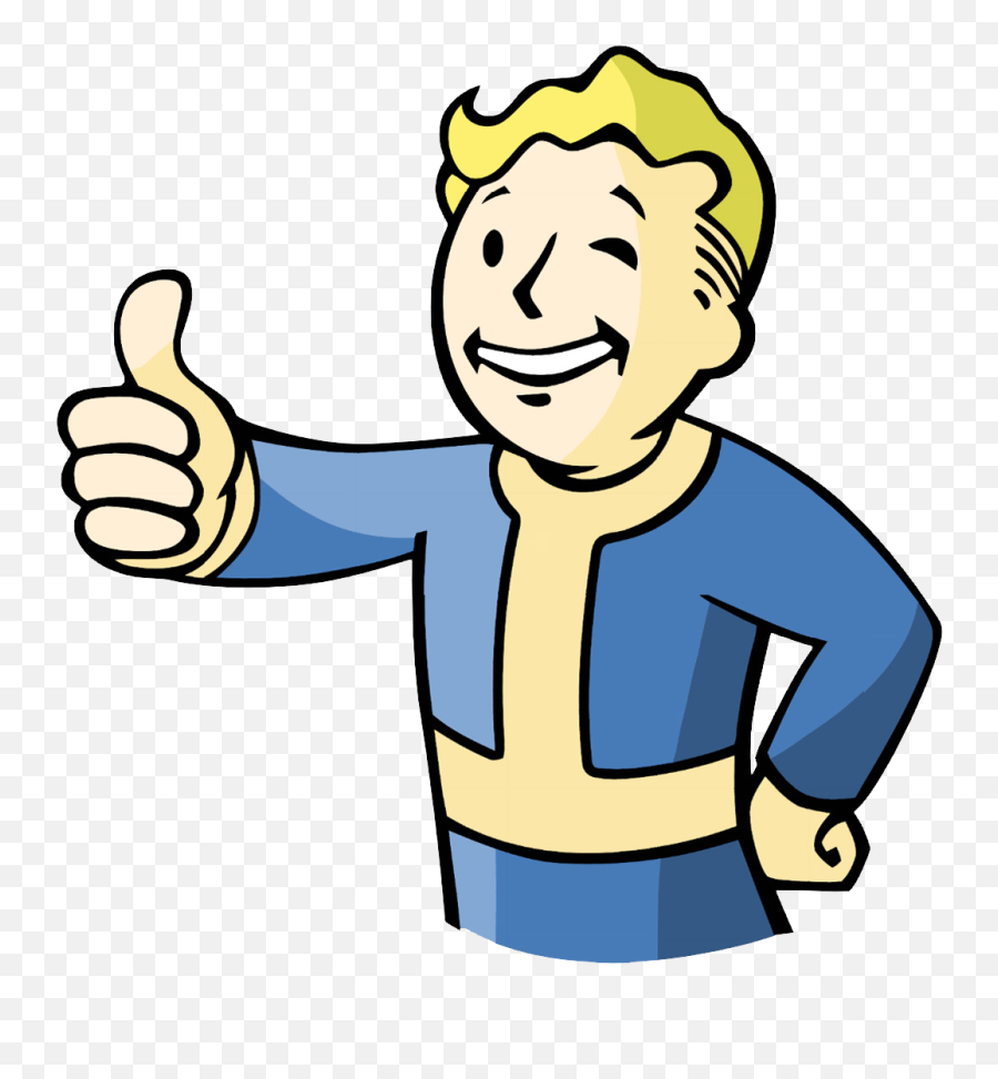 Fallout Guy Psd Psd Free Download Templates U0026 Mockups - Vault Boy Thumbs Up Gif Emoji,Fallout 1 Logo