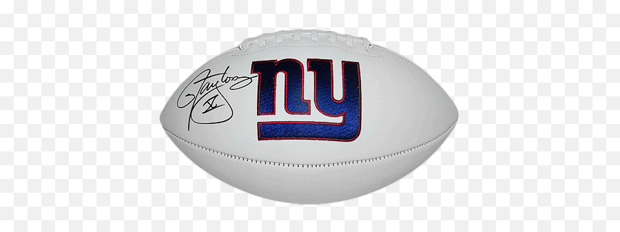 Lawrence Taylor Autographed New York Giants Logo Football - Jsa New York Giants Emoji,Nfl Ny Giants Logo