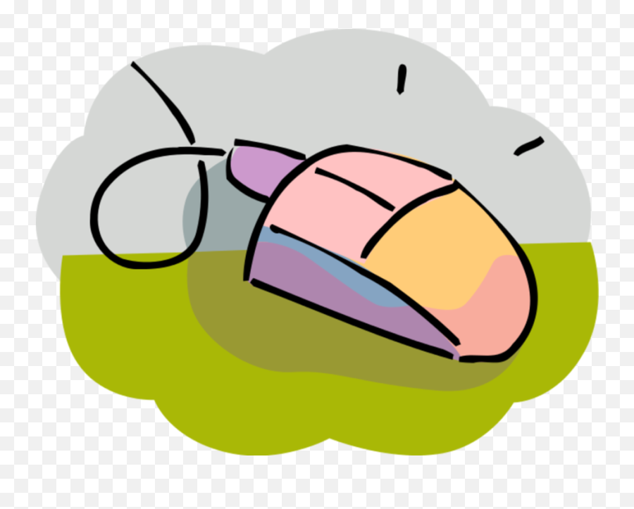 Vector Illustration Of Computer Mouse Pointing Device - Language Emoji,Computers Clipart
