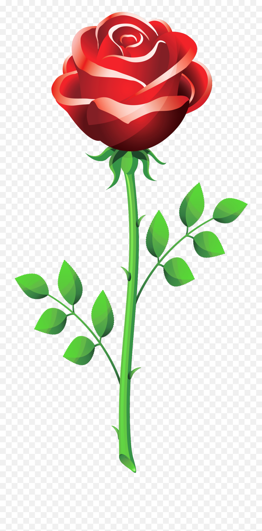 Free Rose Clipart Public Domain Flower - Valentines Day Rose Clipart Emoji,Rose Clipart