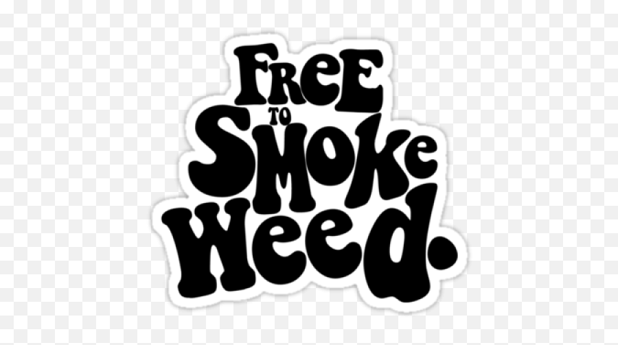 Free To Smoke Weed Sticker - Dot Emoji,Weed Smoke Png