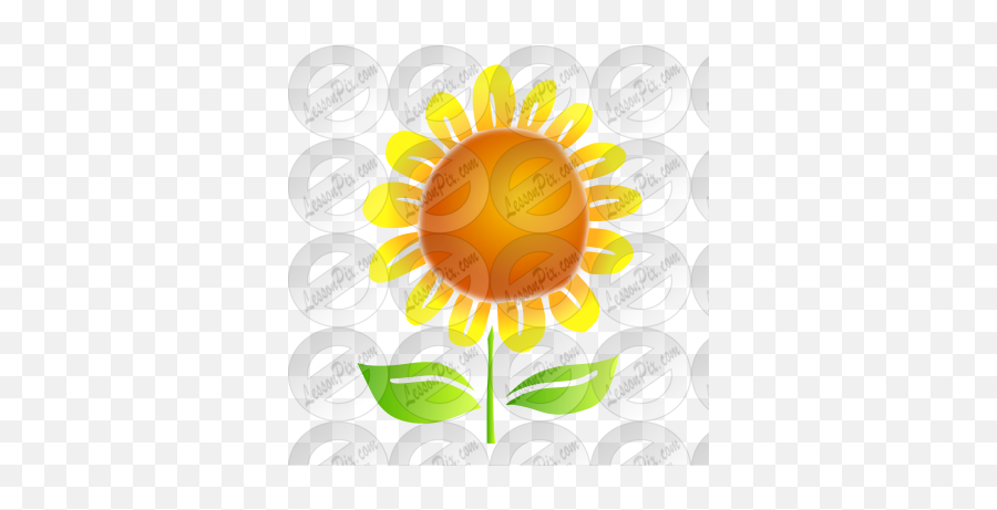 Sunflower Stencil For Classroom Therapy Use - Great Emoji,Sunflower Garden Clipart