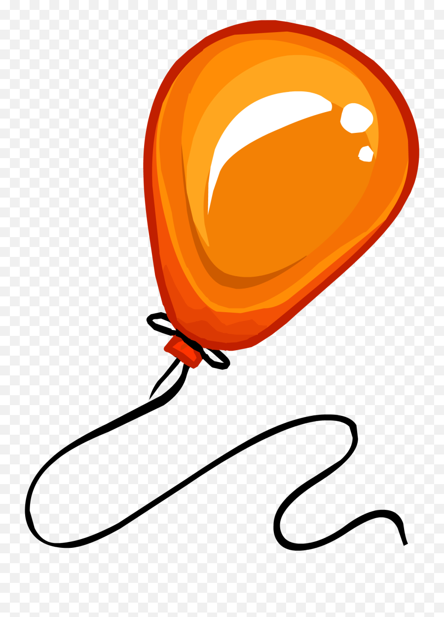 Orange Clipart Baloon - 1 Balloon Clipart Png 1466x1971 Emoji,Ballon Clipart
