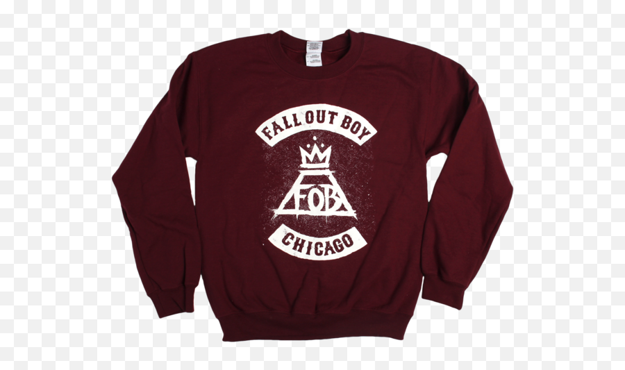 Fall Out Boy Chicago City Crewneck Sweatshirt Sweatshirts Emoji,Fall Out Boy Transparent