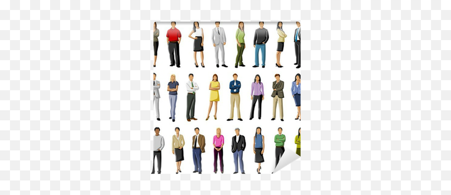 Group Of Business And Office People Wall Mural U2022 Pixers Emoji,Office People Png