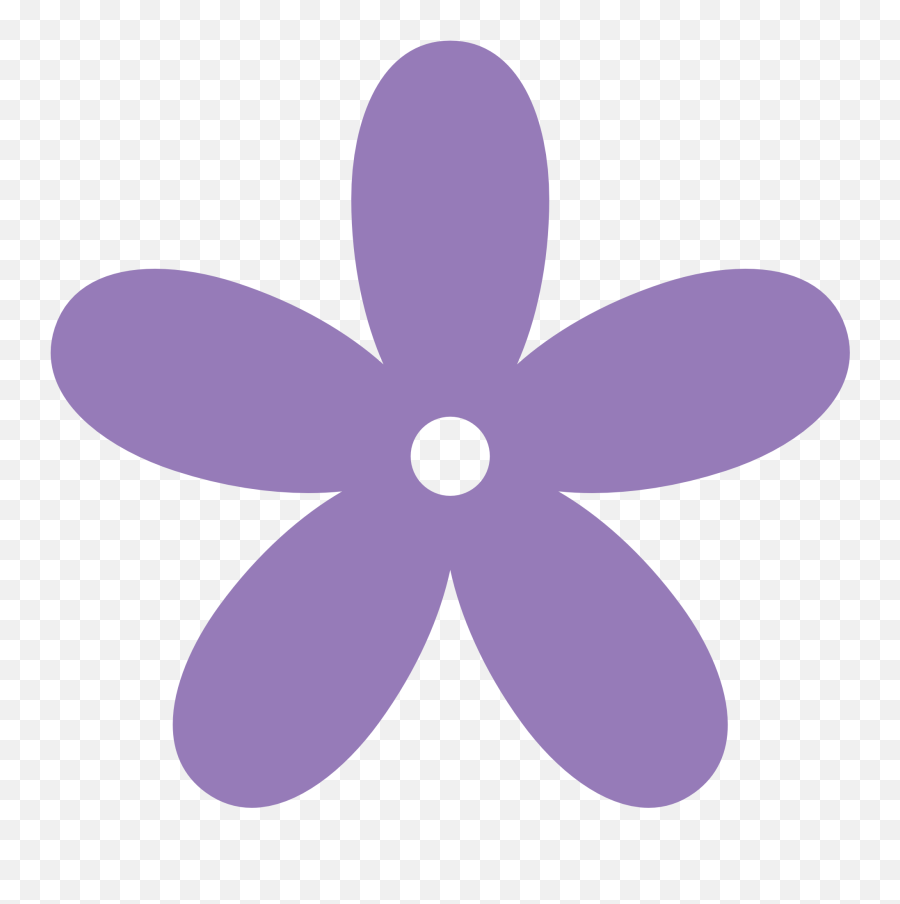 Purple Flower Clip Art Free Lavender - Lilac Flower Clipart Emoji,Flowers Clipart