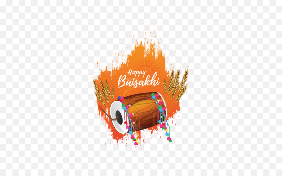 Happy Baisakhi Festival Wishing Background Png - Photo 687 Emoji,Orange Background Png