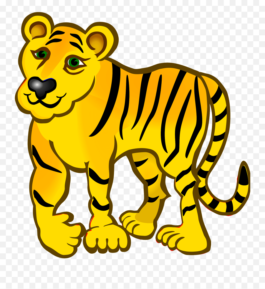 Tiger Clipart - Tiger Coloured Emoji,Tiger Clipart