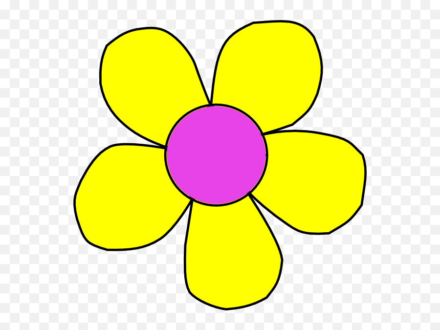 Flower Outline Png Svg Clip Art For - Plain Flower Clip Art Emoji,Flower Outline Clipart