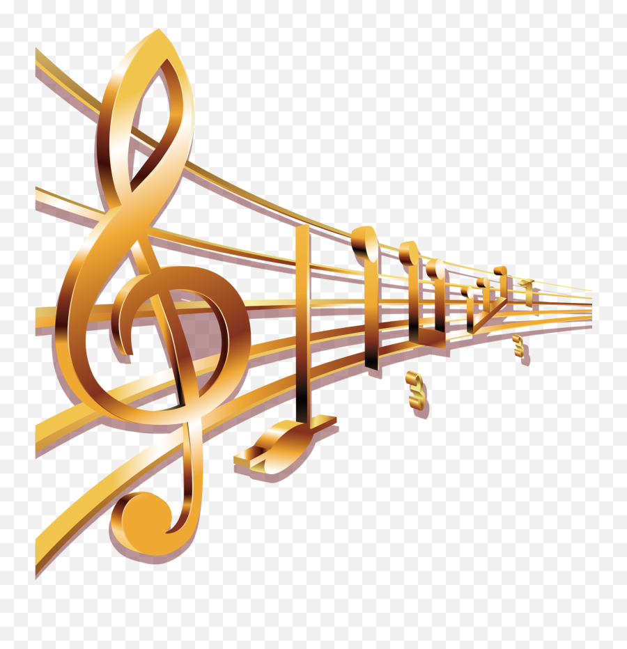 Musical Sheet Transprent Free - Gold Music Note Png Clipart Golden Musical Notes Png Emoji,Music Notes Png